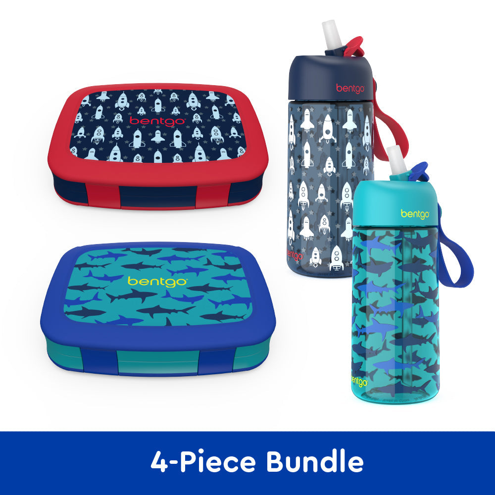 bentgo-kids-prints-lunch-boxes-and-water-bottles-u3 bentgo-lunch-box-bottle-bundle-rocket-shark-1.jpg
